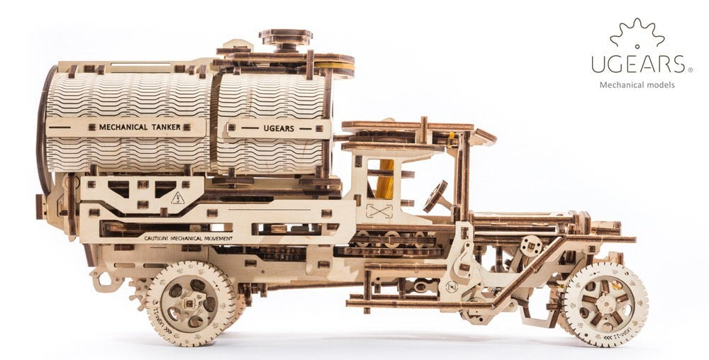 Ugears Camión Cisterna Mecánico | Maqueta 3D de Madera