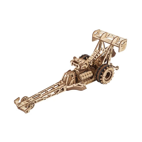 Ugears Top Fuel Dragster | Auto de Carrera Mecánico 3D de Madera