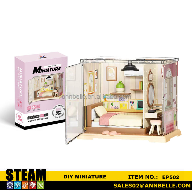 Mini Dormitorio Moderno DIY - Rompecabezas 3D (502)