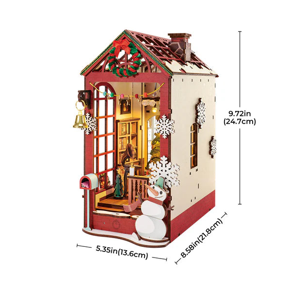 Book Nook Escena Navideña - Christmas Indoor Scene Diorama 3D DIY (Rolife)