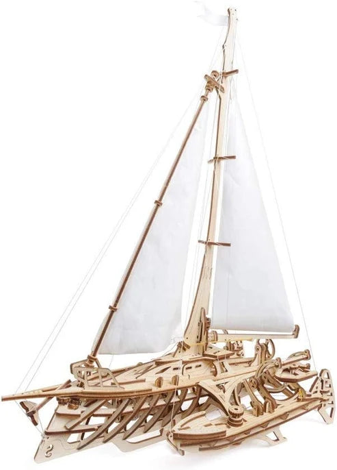 Ugears Trimarán Merihobus | Velero Mecánico 3D de Madera