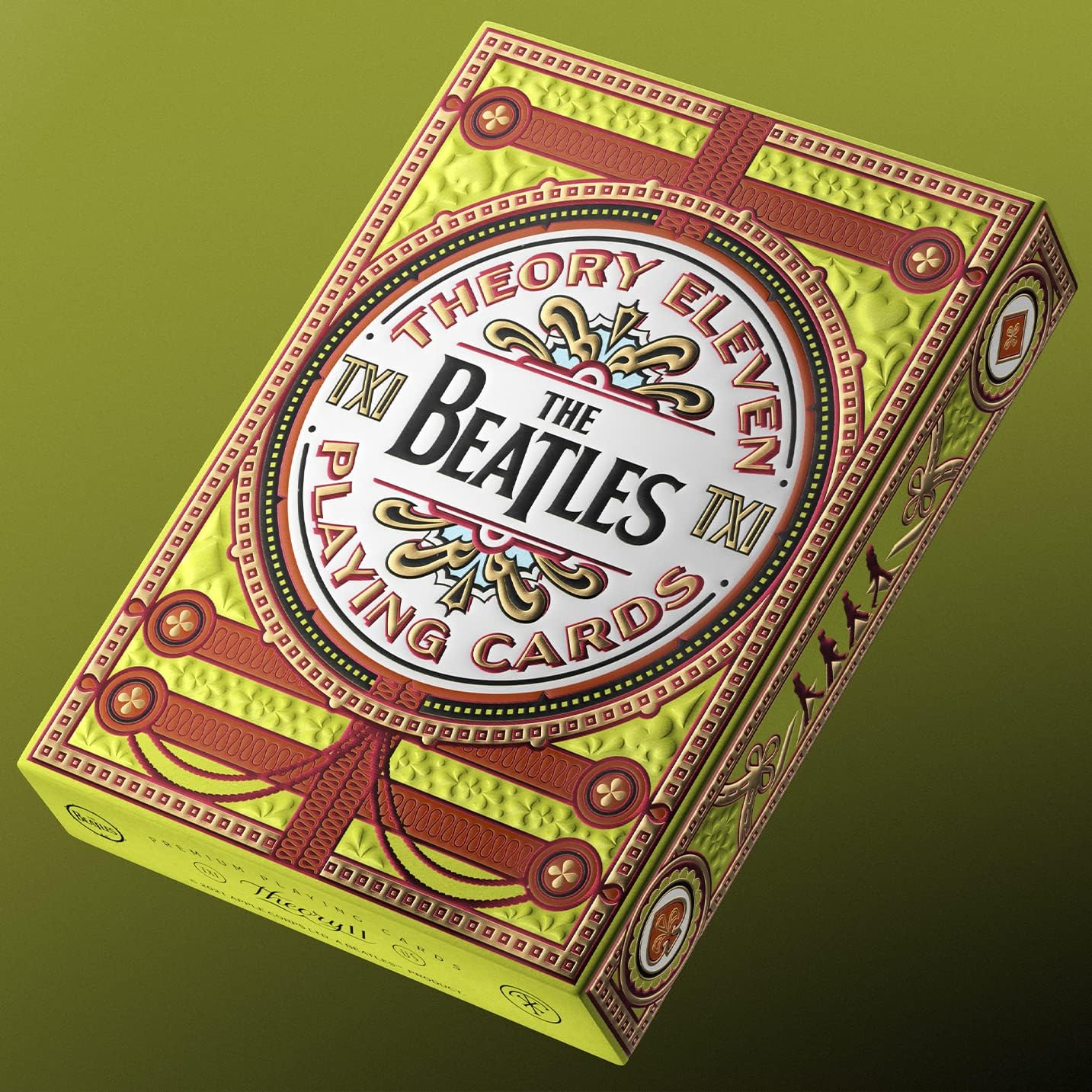theory11 THE BEATLES - Baraja de Cartas Premium (Green Deck) - Versión Sgt. Pepper