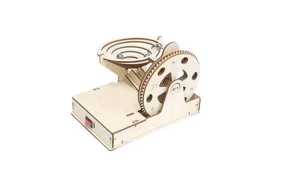 Mini Carrera de Canicas - Maqueta de Madera Motorizada (Mini Marble Run)