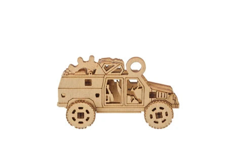 Ugears U-Fidgets Invencibles | Set de 4 Mini Modelos de Madera