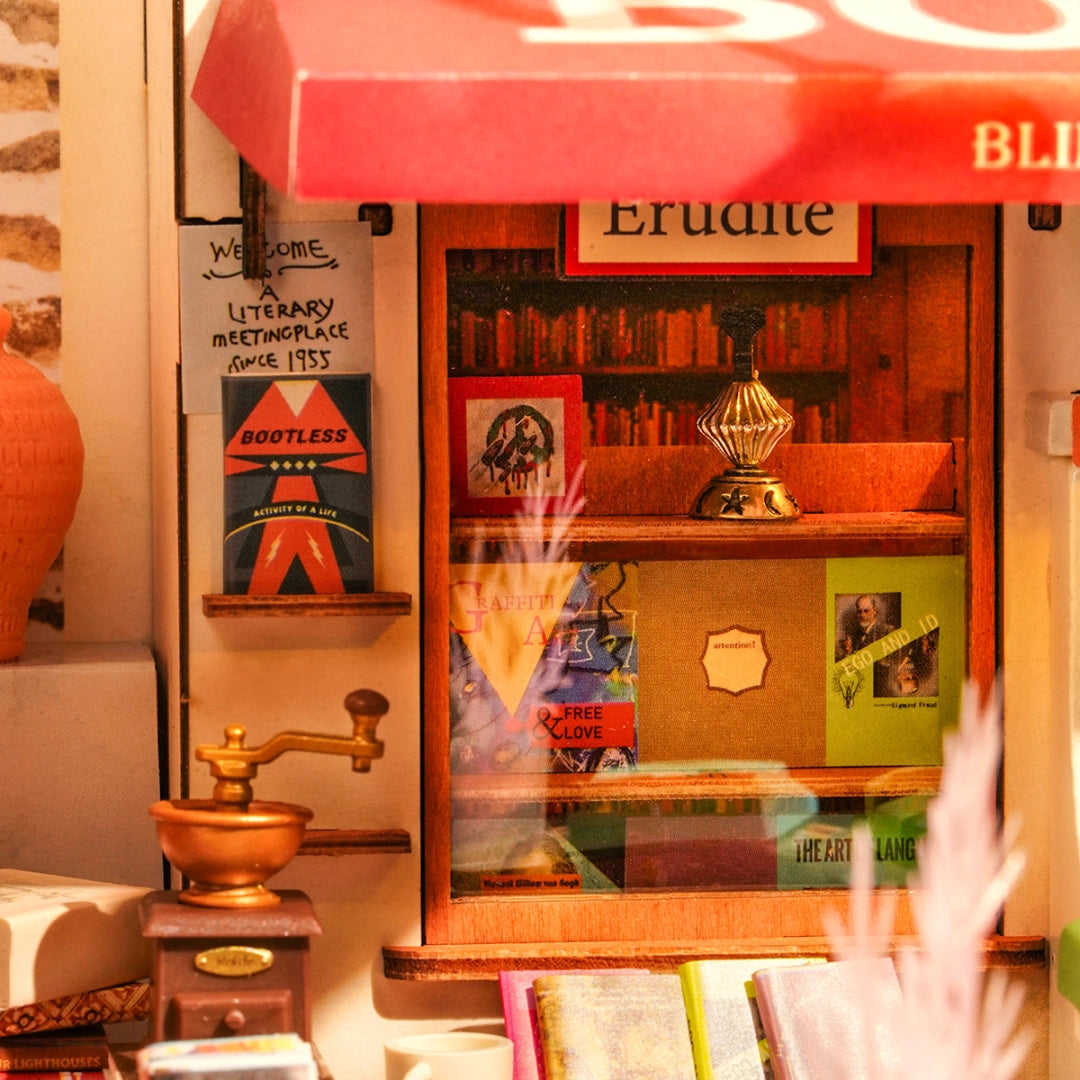 Miniatura DIY Corner Bookstore (DG164)