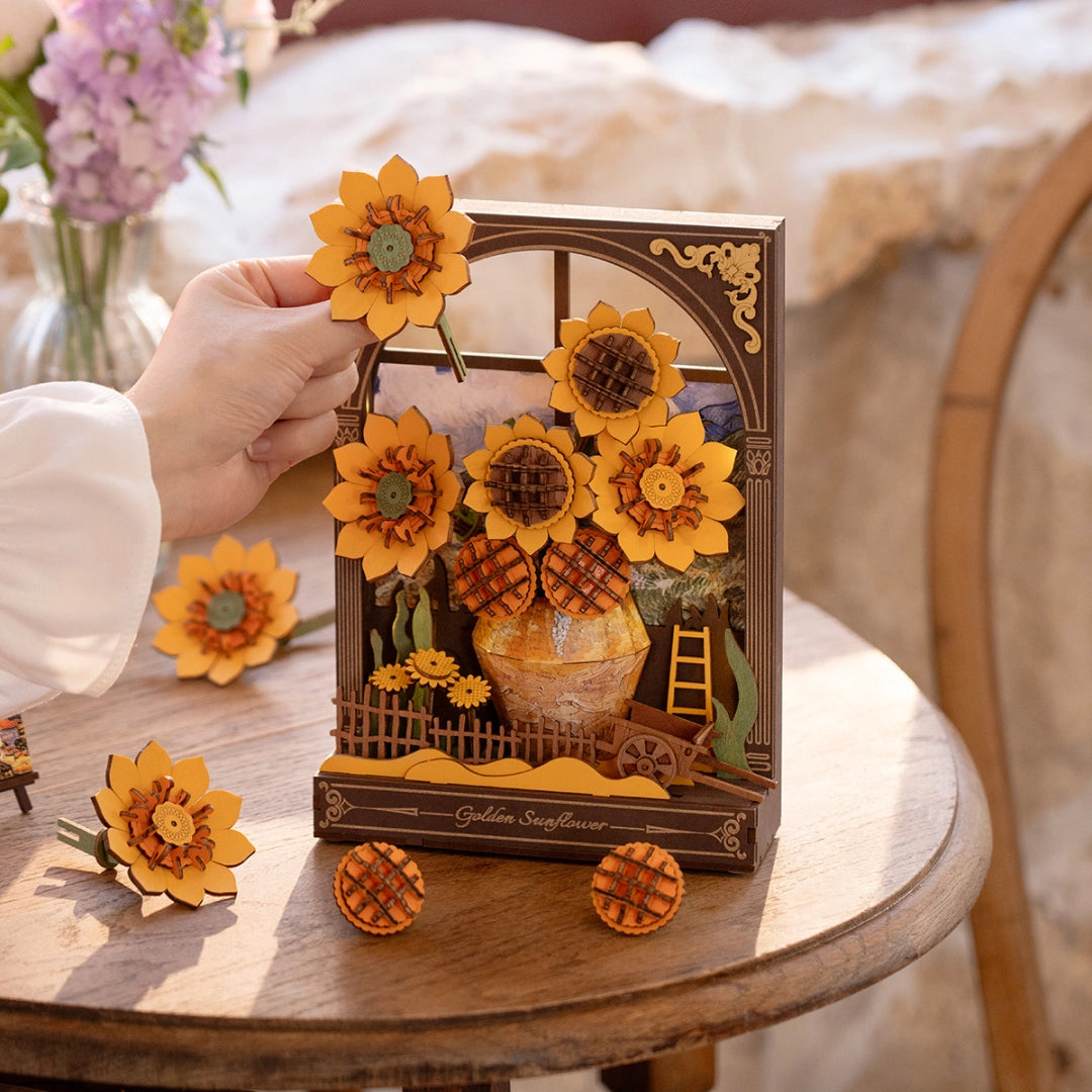 Puzzle Floral 3D Golden Sunflower (TH002)