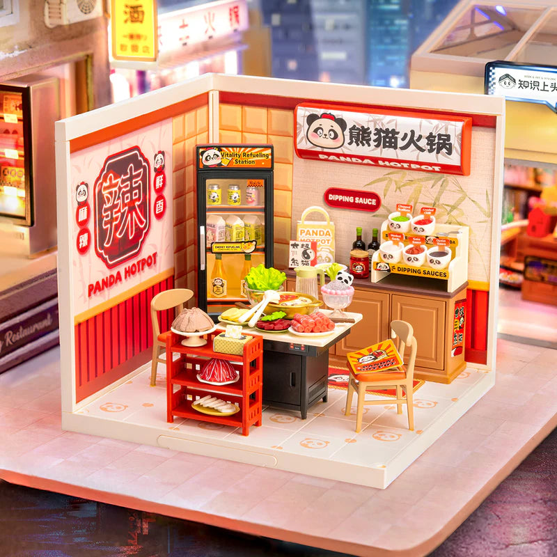 Kit Armable Miniatura Rolife Panda Hot Pot DW020