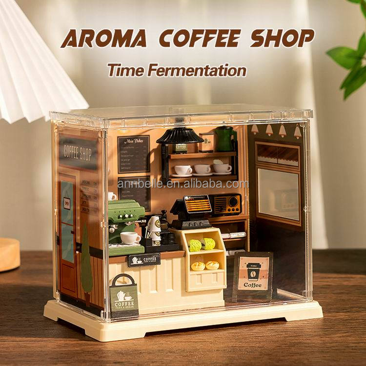 Mini Cafetería DIY - Rompecabezas 3D (504)