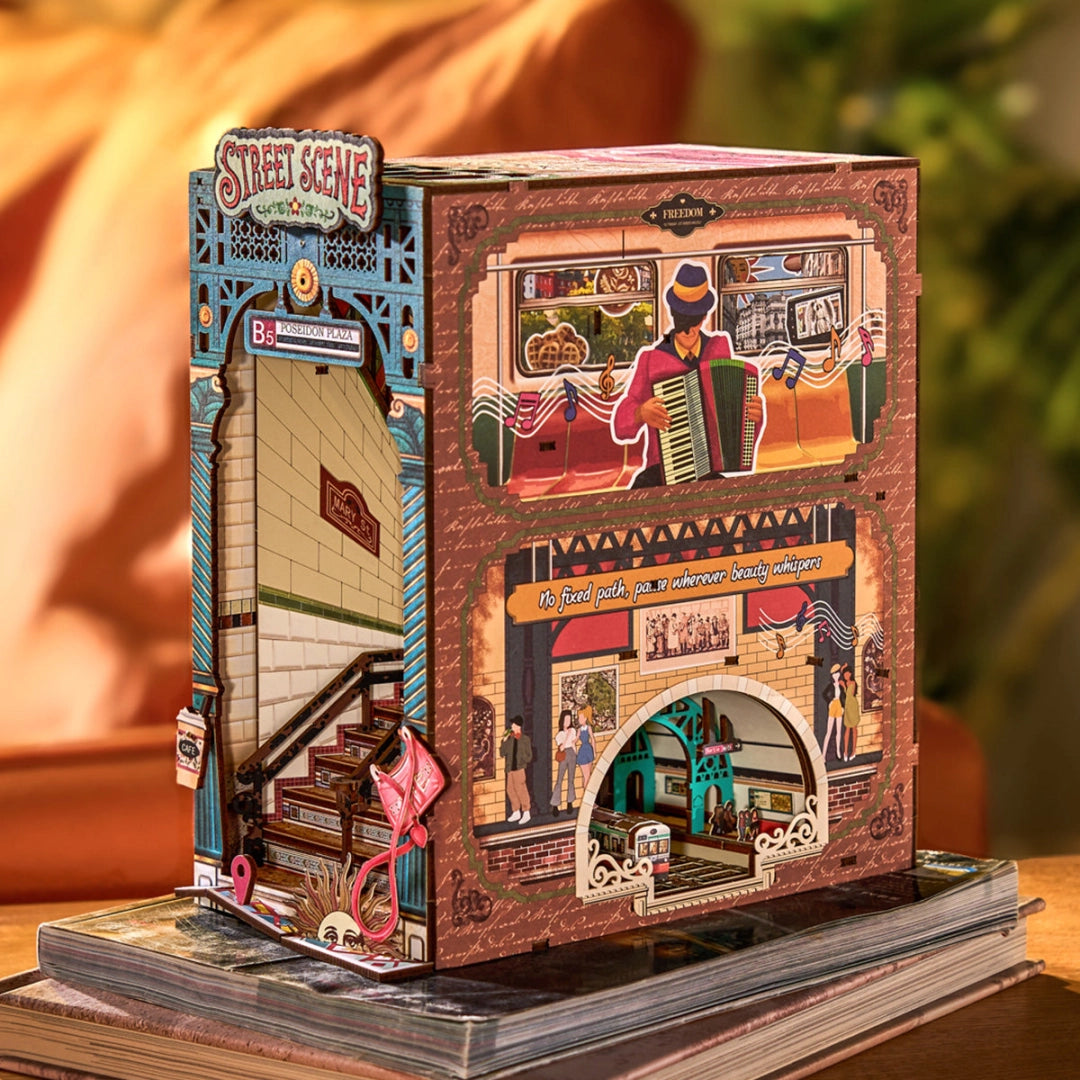 Separador de libros - Street Scene - Booknook (TGB13)