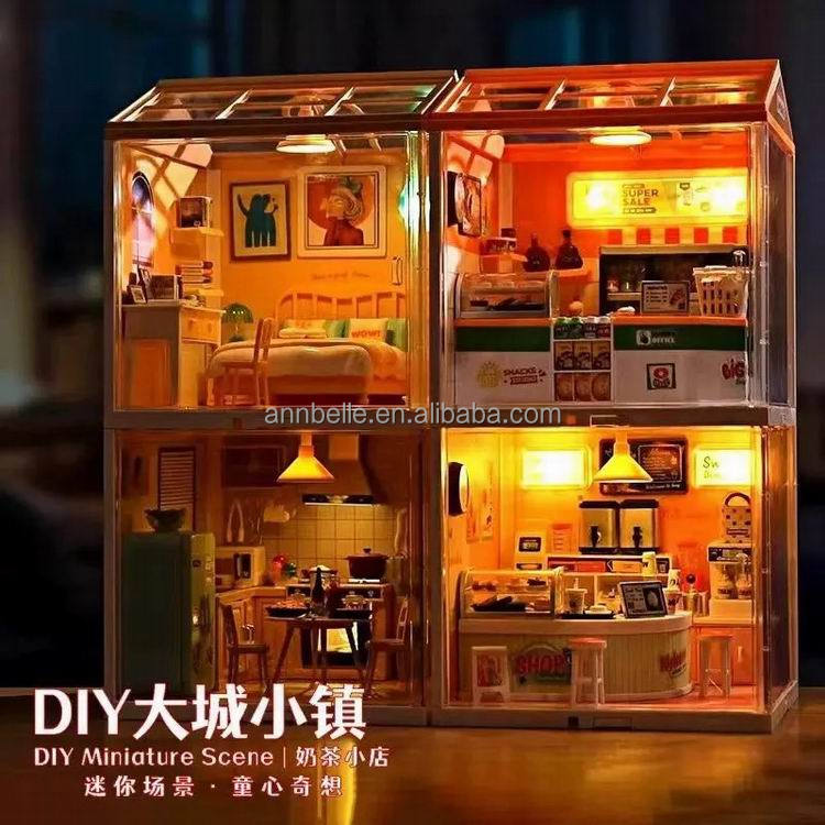 Mini Big City - Hamburguesería DIY - Rompecabezas 3D (0415)