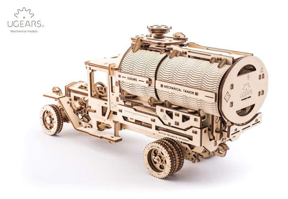 Ugears Camión Cisterna Mecánico | Maqueta 3D de Madera