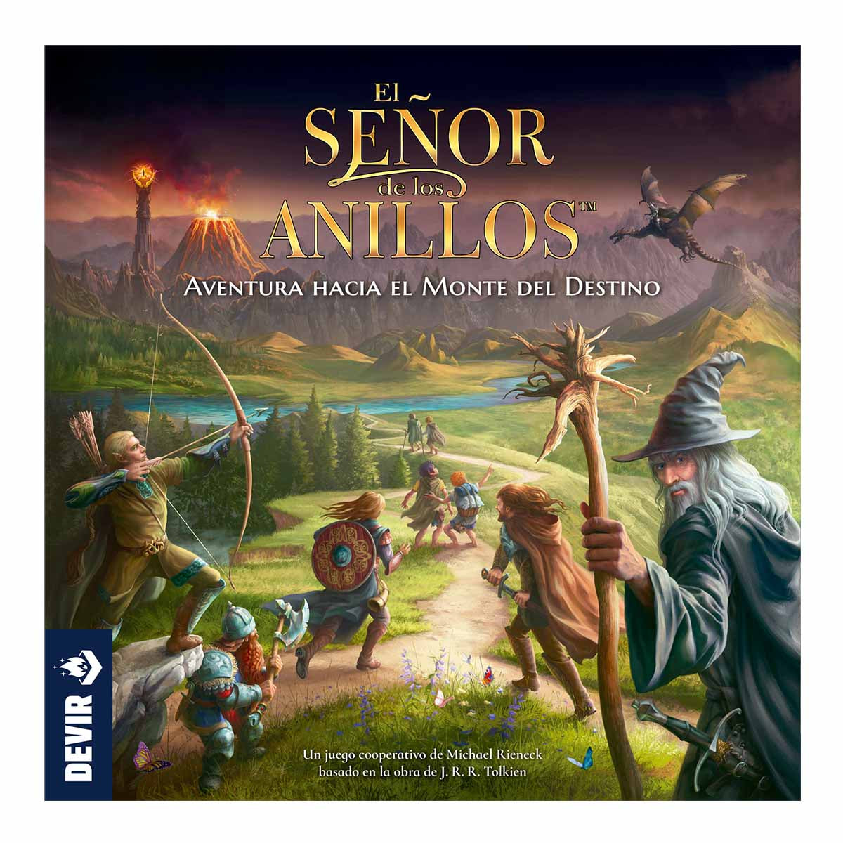 Juego de Mesa El Señor de los Anillos Aventura Hacia El Monte del Destino