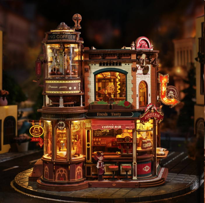 Caja Musical 3D Dream Coffee Factory (EAB02)