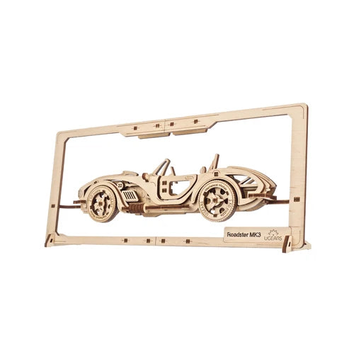 Ugears Roadster MK3 2.5D | Puzzle de Madera con Partes Móviles