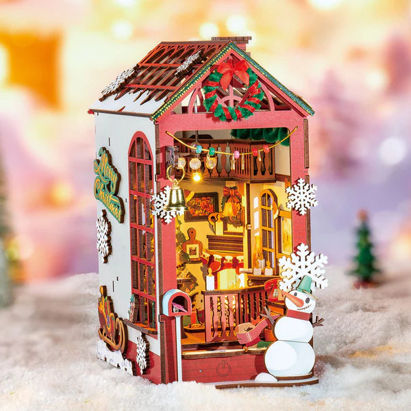 Book Nook Escena Navideña - Christmas Indoor Scene Diorama 3D DIY (Rolife)
