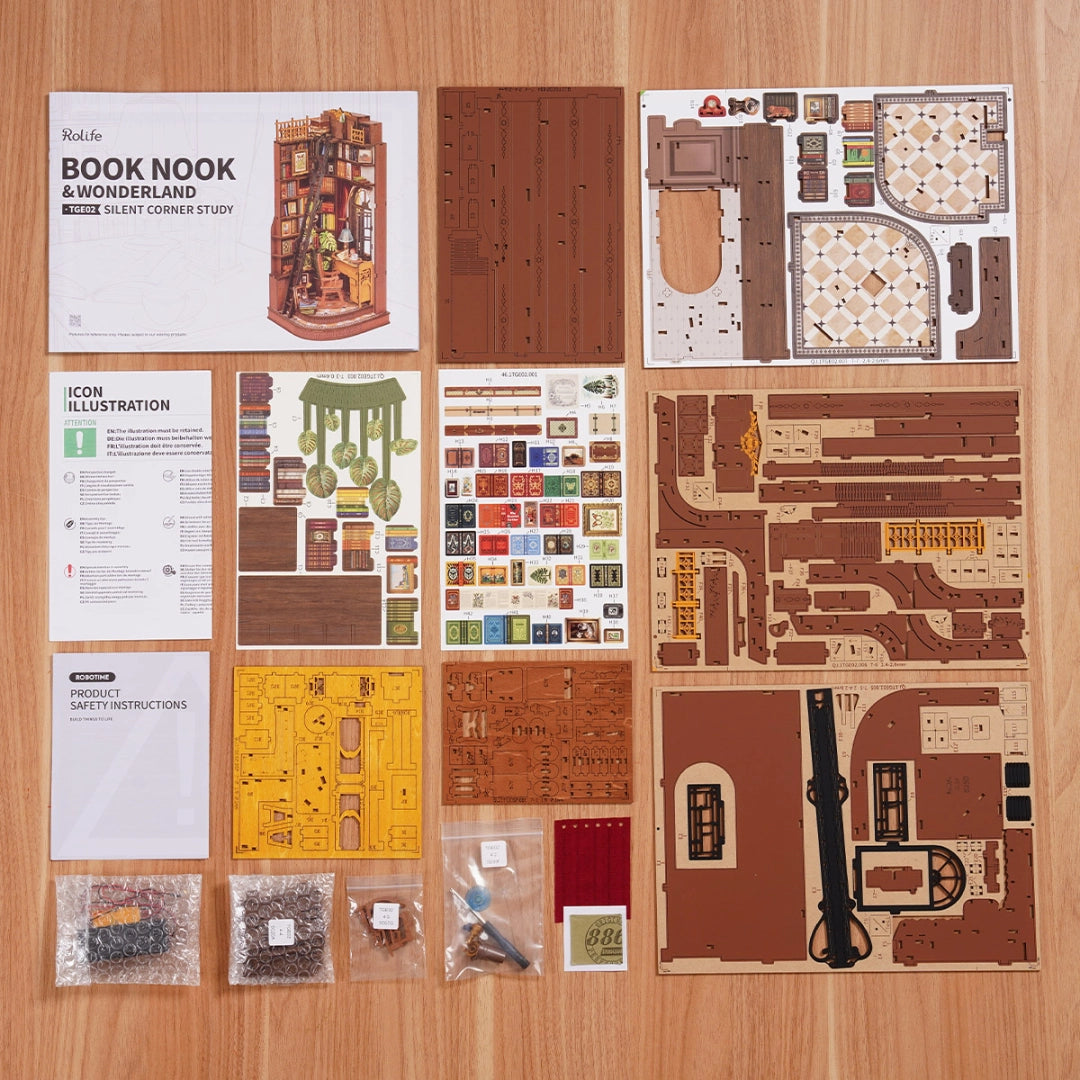 Separador de libros - Silent Corner Study - Booknook  (TGE02)