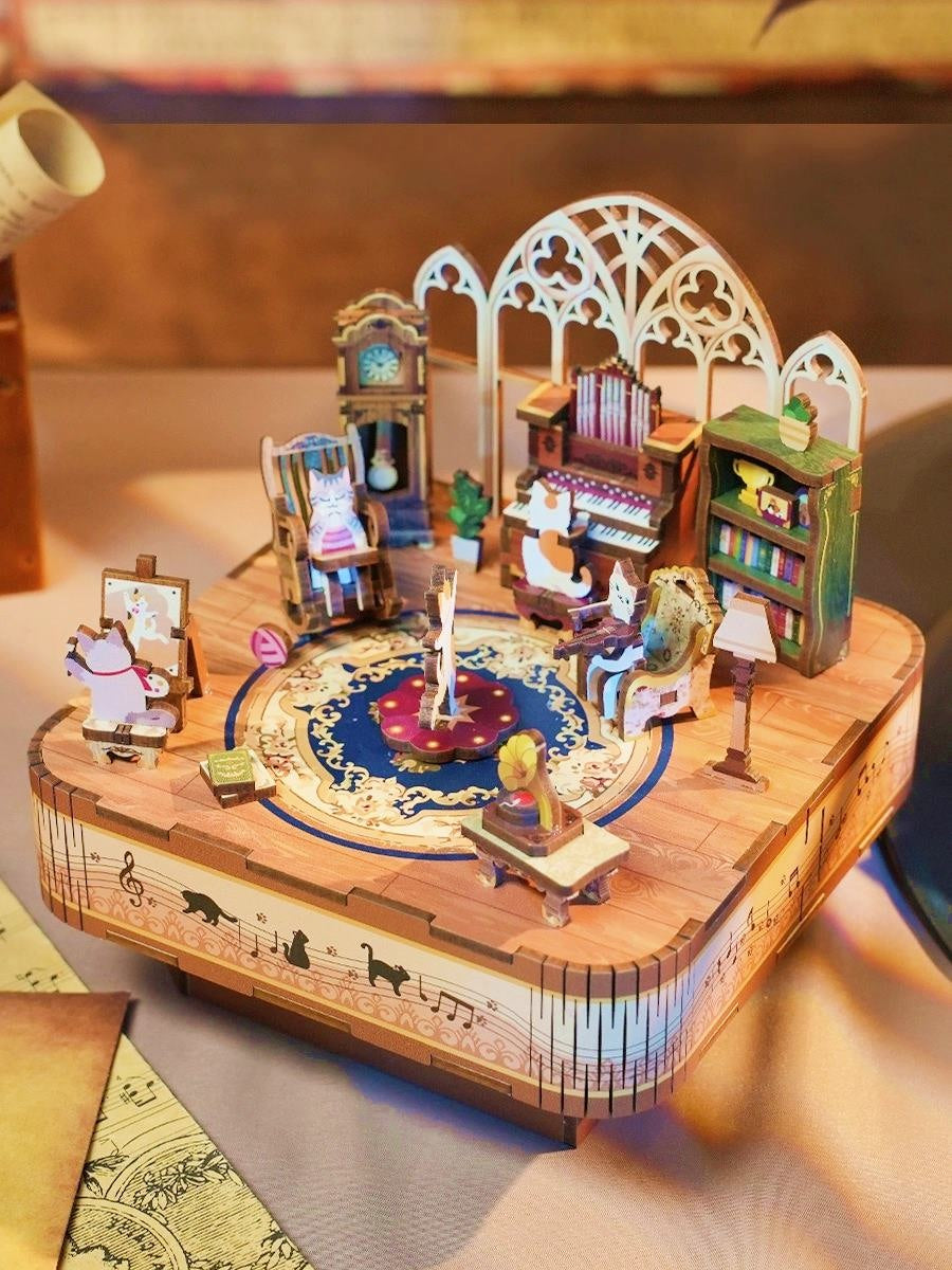 Fiesta de Gatitos - Caja Musical de Gatos - Tonecheer