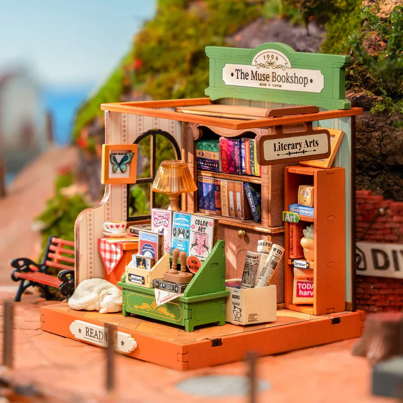 Miniatura 3D "The Muse Bookshop" - Puzzle para Armar (Robotime)