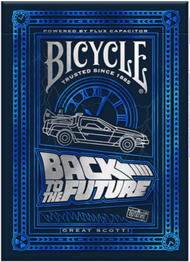 BICYCLE® Back To The Future - Baraja de Cartas Premium Edición DeLorean