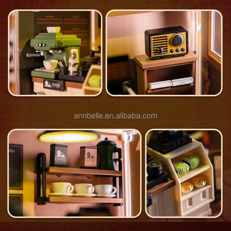 Mini Cafetería DIY - Rompecabezas 3D (504)