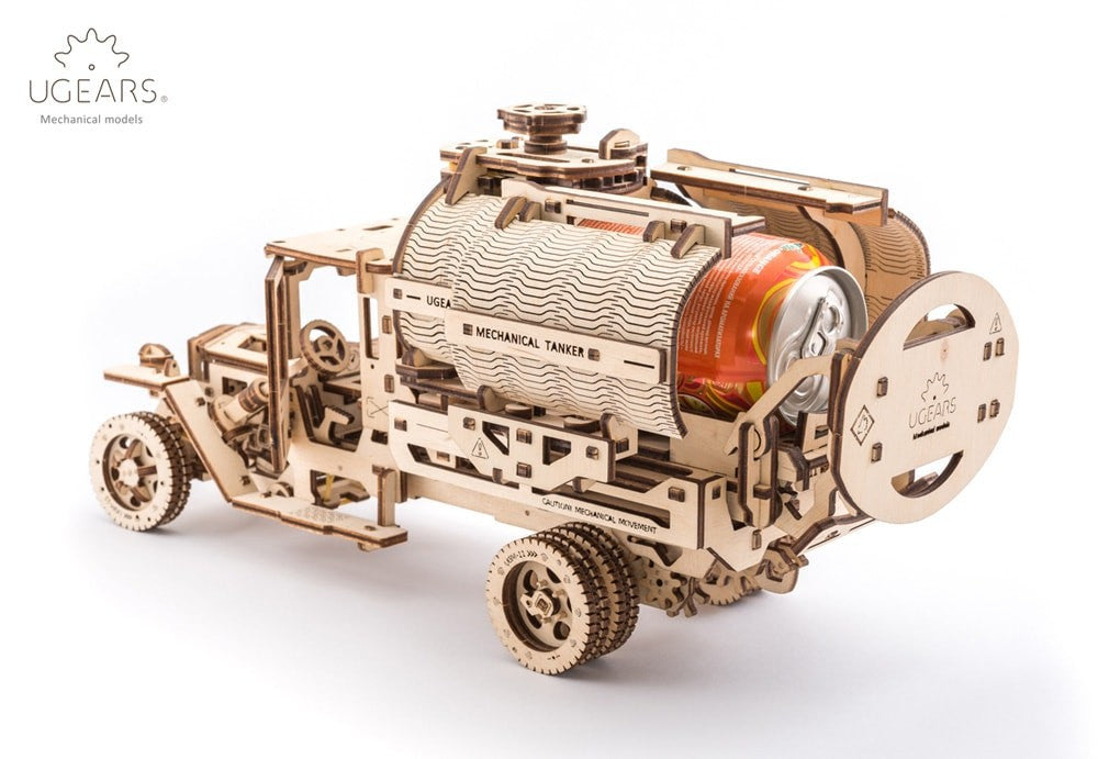 Ugears Camión Cisterna Mecánico | Maqueta 3D de Madera