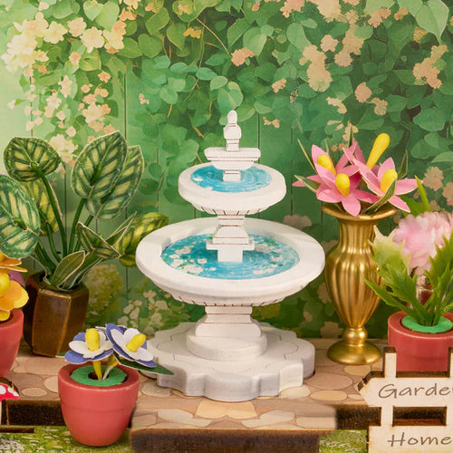 Kit Armable Miniatura Rolife Green Fountain Garden DS049