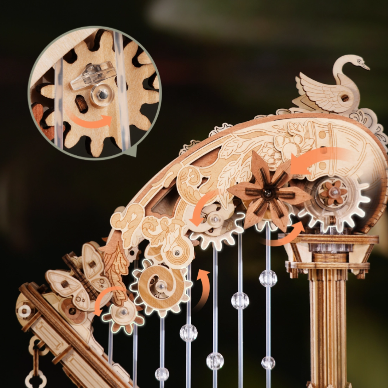 Caja Musical 3D Magic Harp (AMK71)