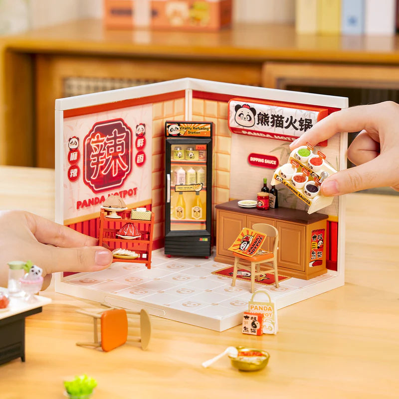 Kit Armable Miniatura Rolife Panda Hot Pot DW020