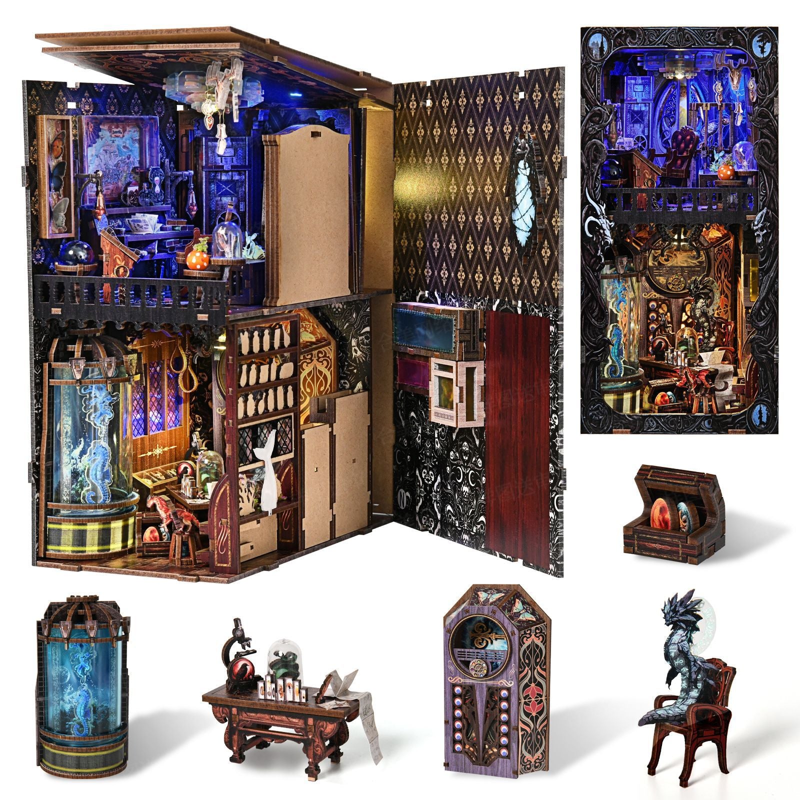 Separador de libros - Chamber of Exotic Monster - Booknook  (KT04)