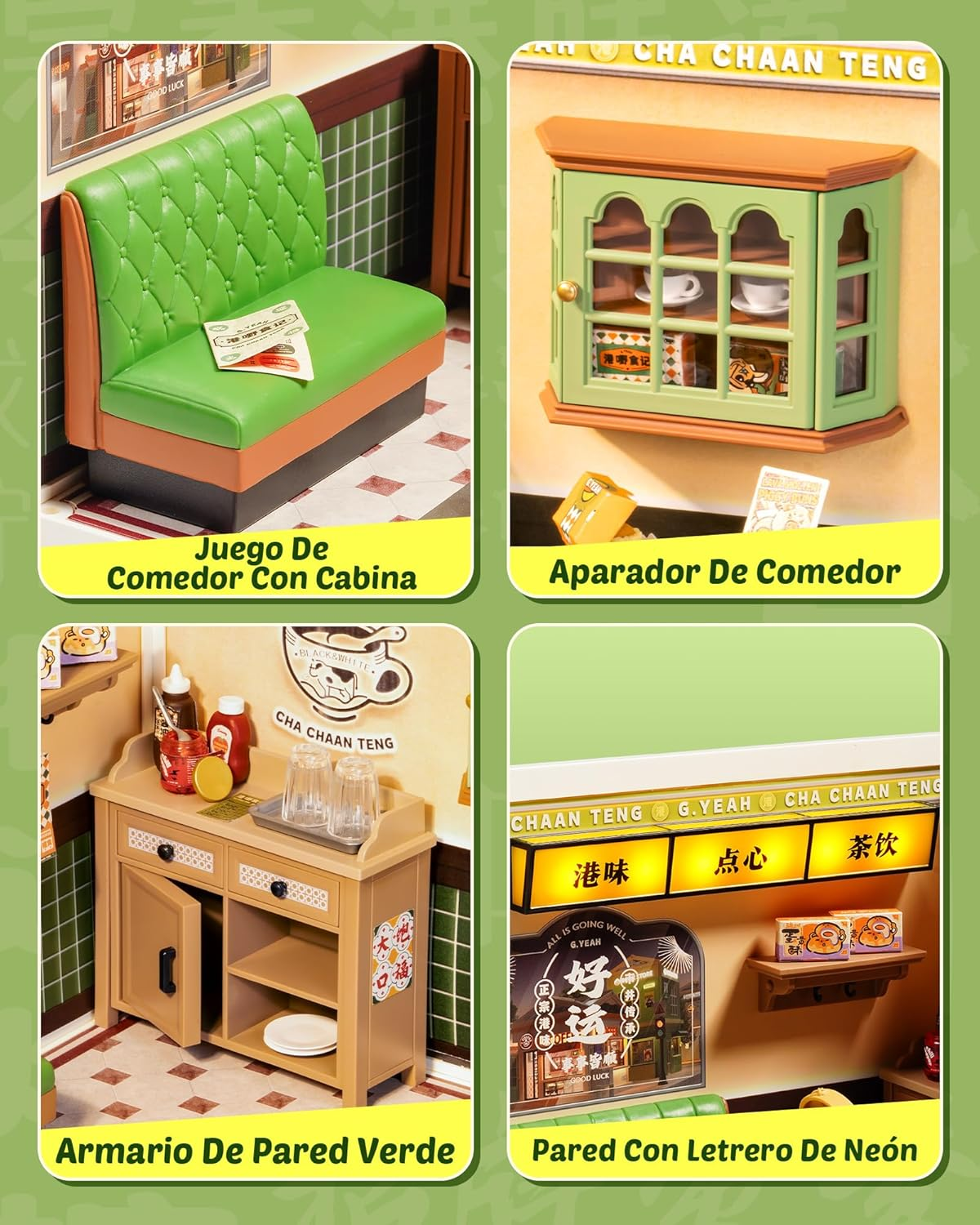 ROLIFE Super Creator: Hong Kong Bites Café (DW021) - Maqueta Modular DIY con Luces LED