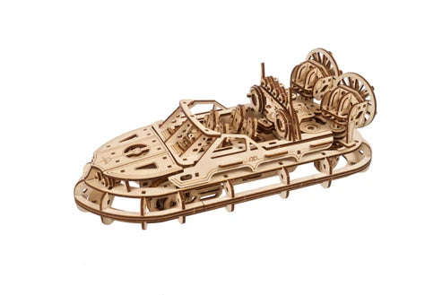 Ugears Hovercraft de Rescate | Maqueta Mecánica 3D de Madera