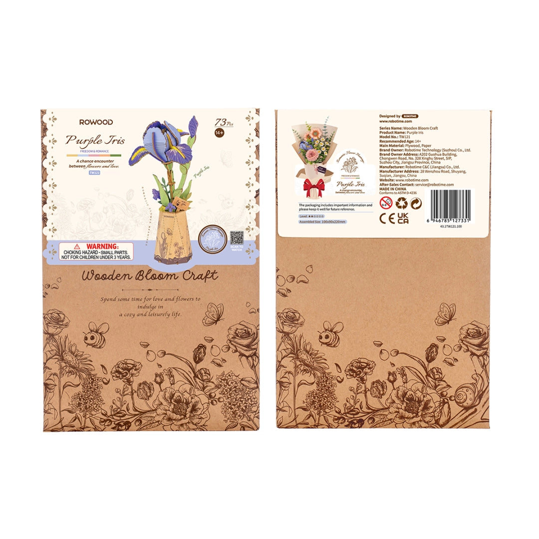 Flor de Madera Purple Iris (TW121)