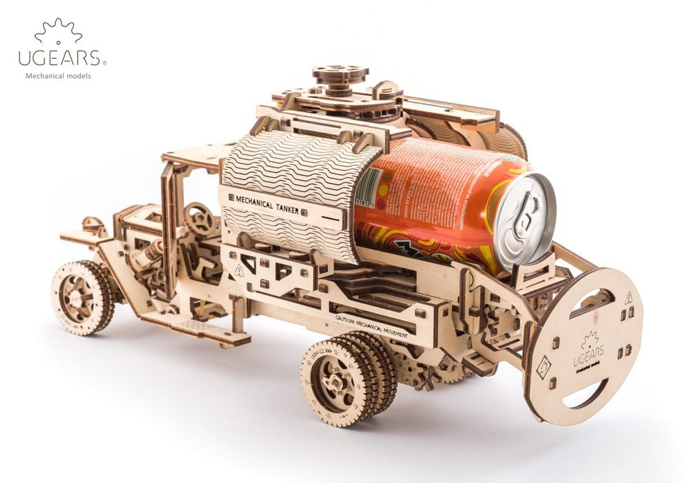 Ugears Camión Cisterna Mecánico | Maqueta 3D de Madera