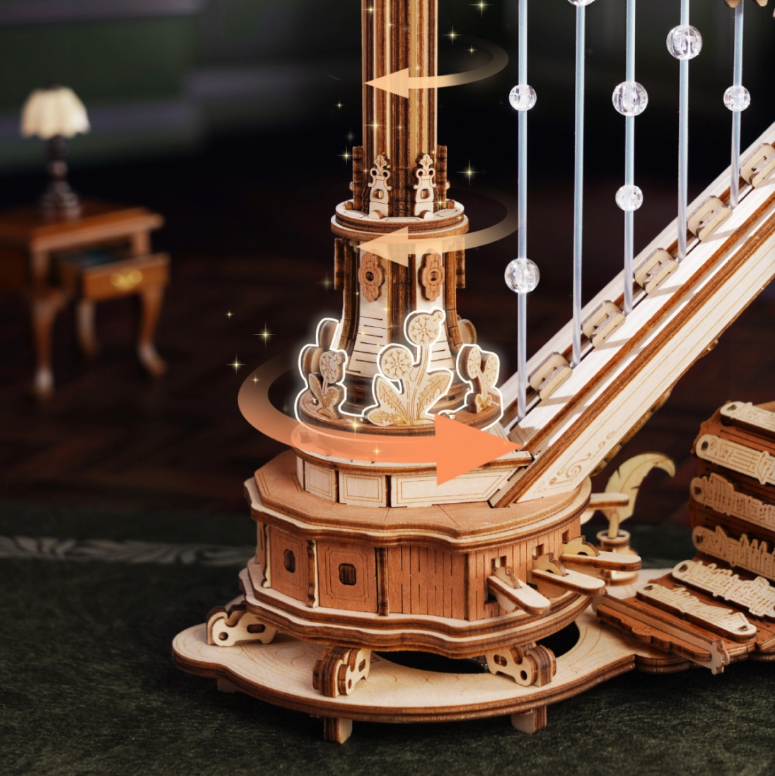 Caja Musical 3D Magic Harp (AMK71)