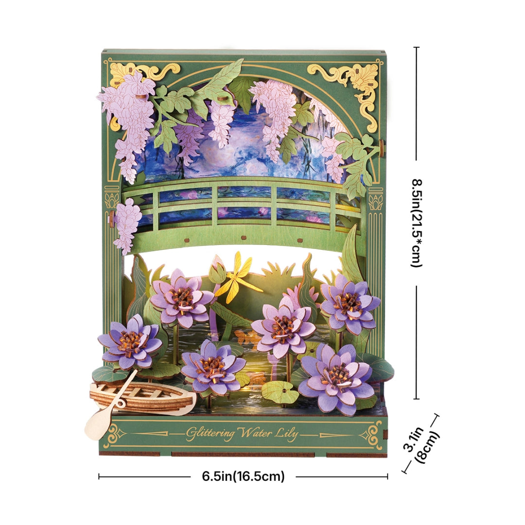 Puzzle Floral 3D Glittering Water Lily (TH001)