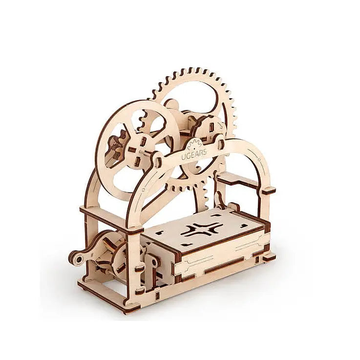 Ugears Caja Mecánica de Madera | Puzzle 3D con Apertura Mecánica