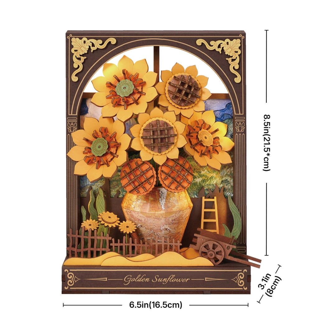 Puzzle Floral 3D Golden Sunflower (TH002)
