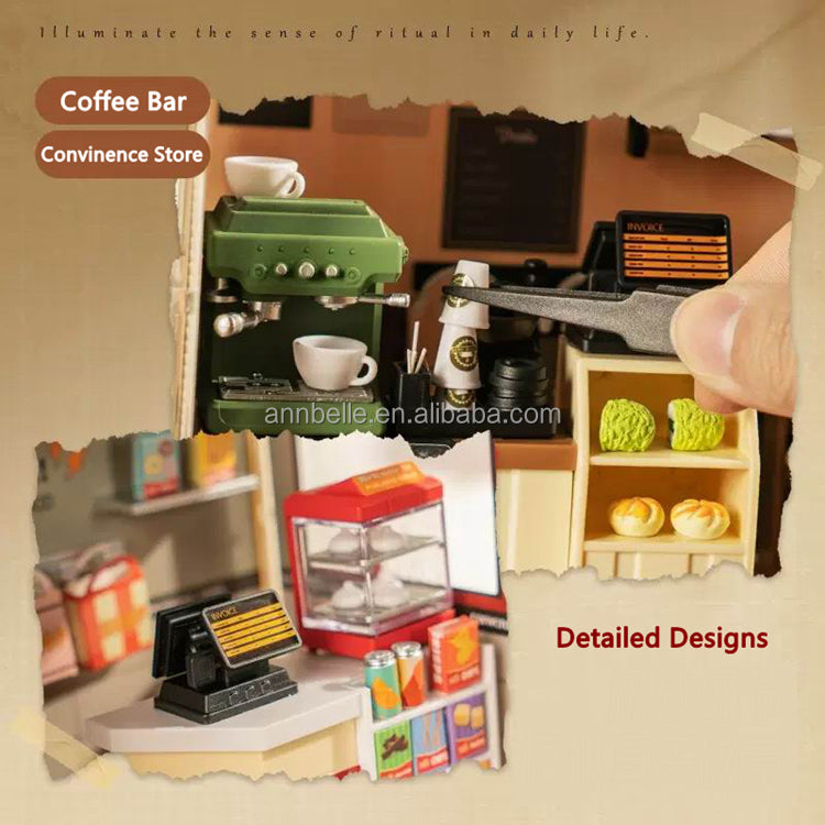 Mini Cafetería DIY - Rompecabezas 3D (504)