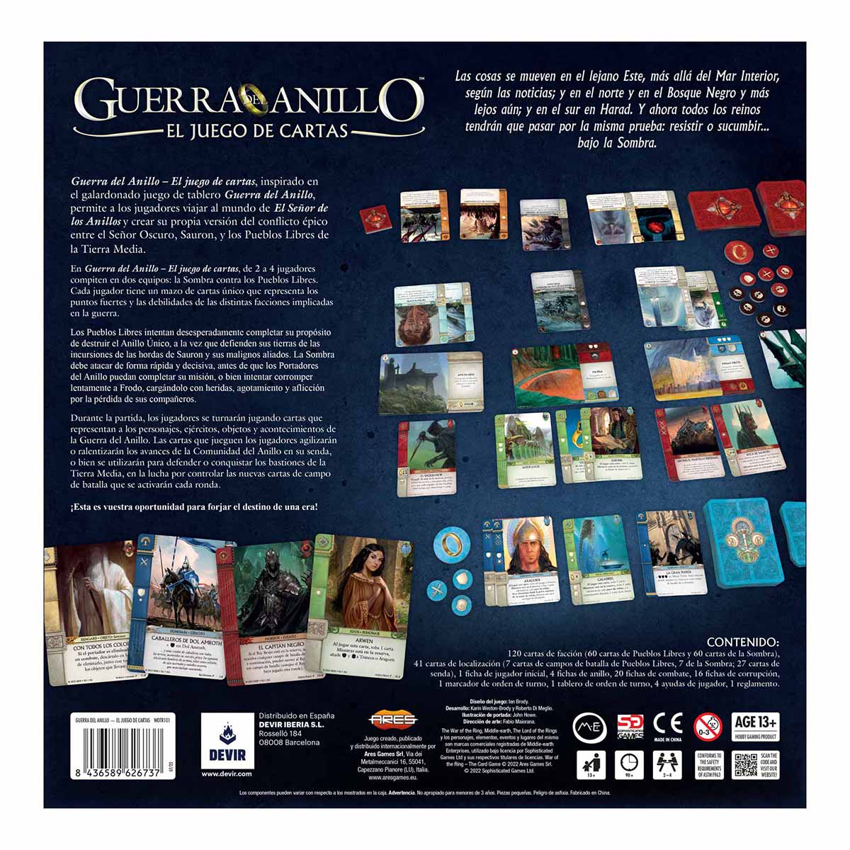 Juego de Mesa Guerra del Anillo: El Juego de Cartas
