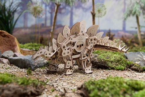 Ugears Stegosaurus | Dinosaurio Mecánico 3D de Madera