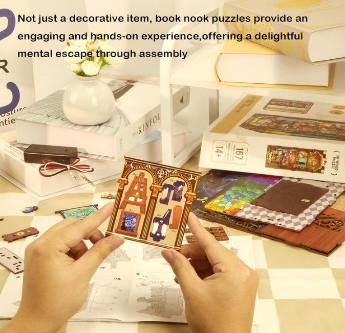 Book Nook Poder Mágico Místico - Diorama de Ritual con Luz LED (Questtoy)