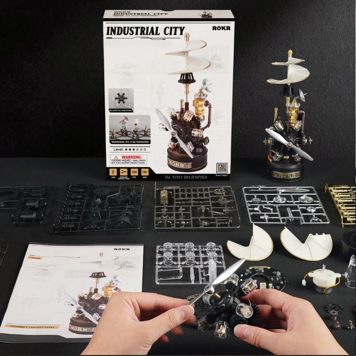 Puzzle Mecánico 3D Da Vinci Helicopter (CGL01)