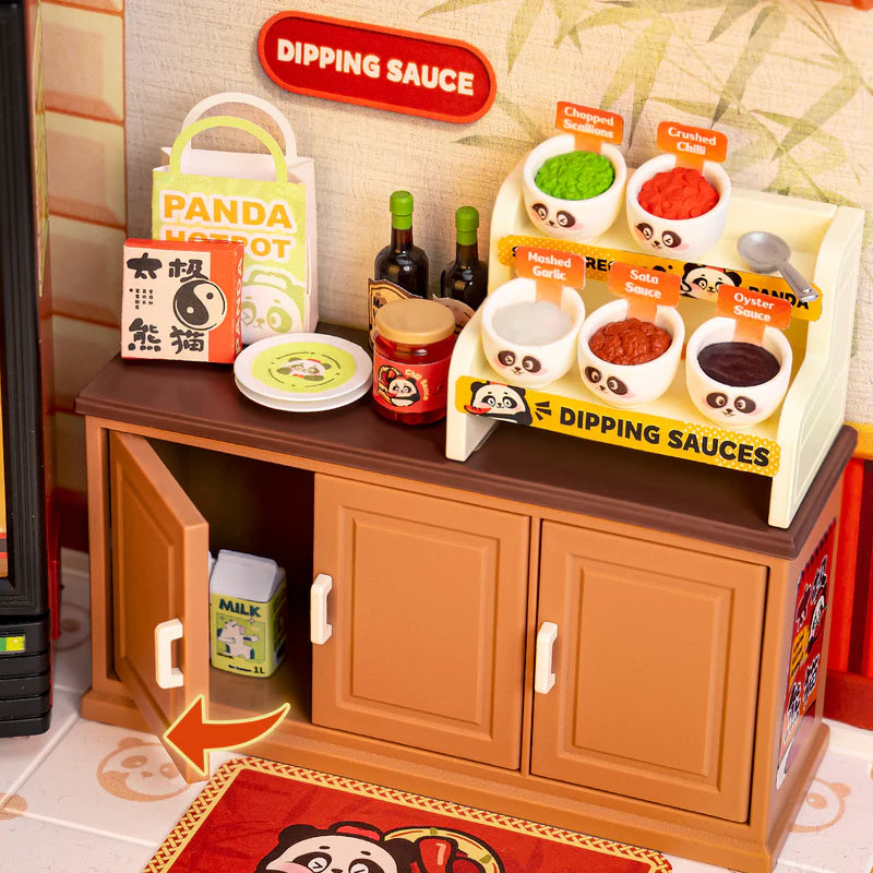 Kit Armable Miniatura Rolife Panda Hot Pot DW020
