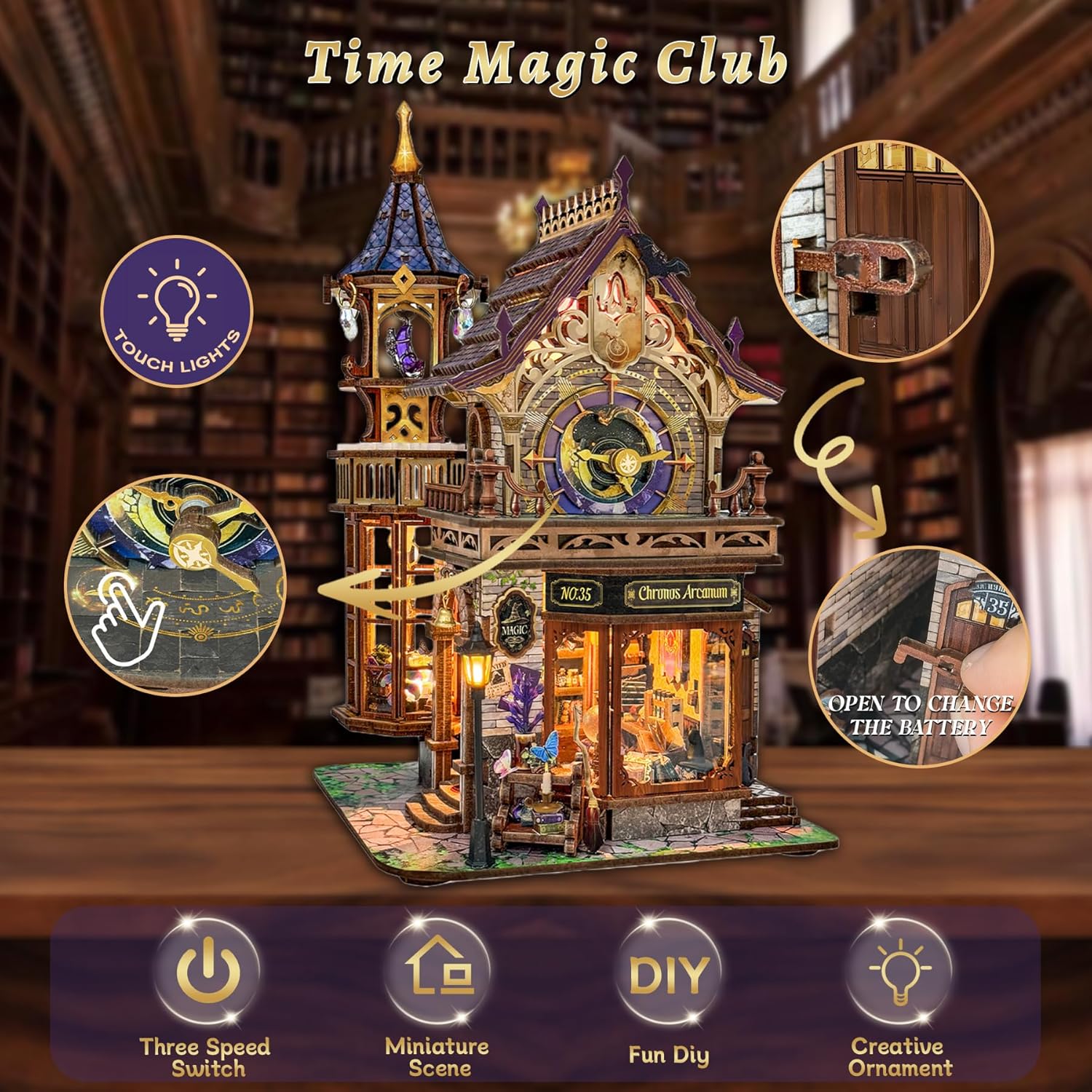 Separador de libros - Time Magic Club - Booknook  (SQ71)