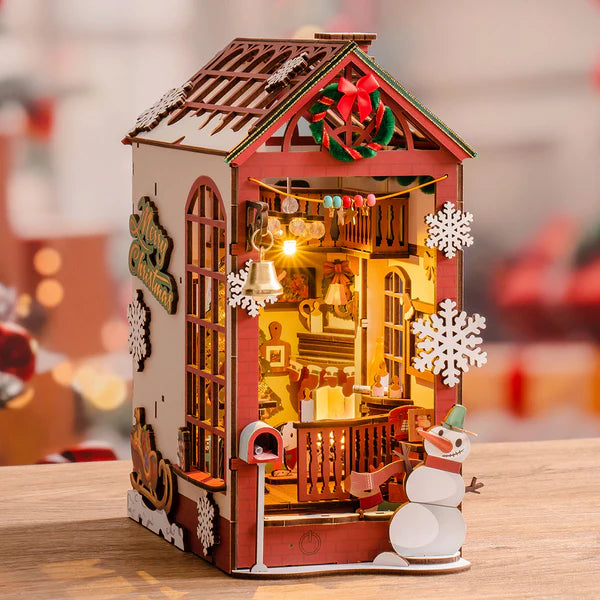 Book Nook Escena Navideña - Christmas Indoor Scene Diorama 3D DIY (Rolife)