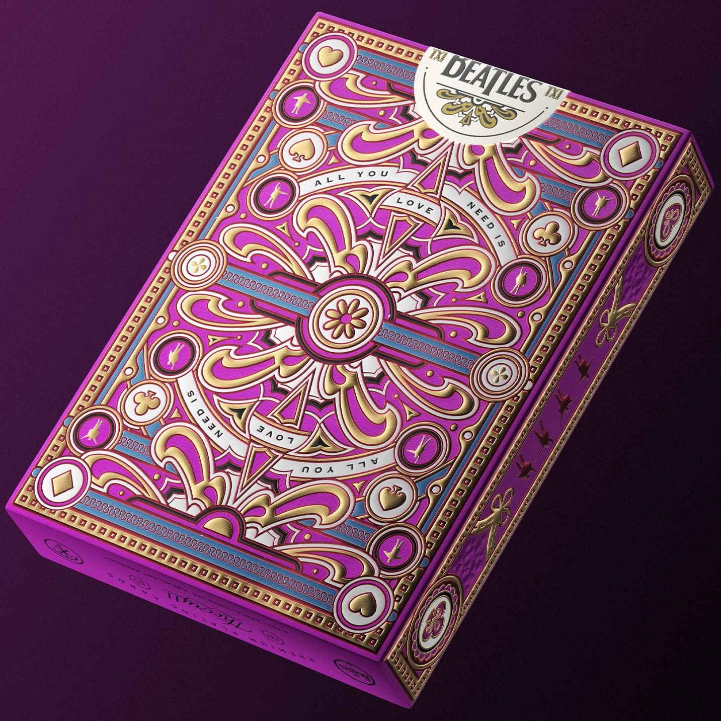 theory11 THE BEATLES - Cartas de Coleccionista Premium (Pink Deck)