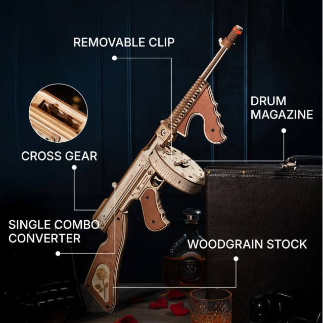 Puzzle 3D Thompson Submachine Gun (LQB01)