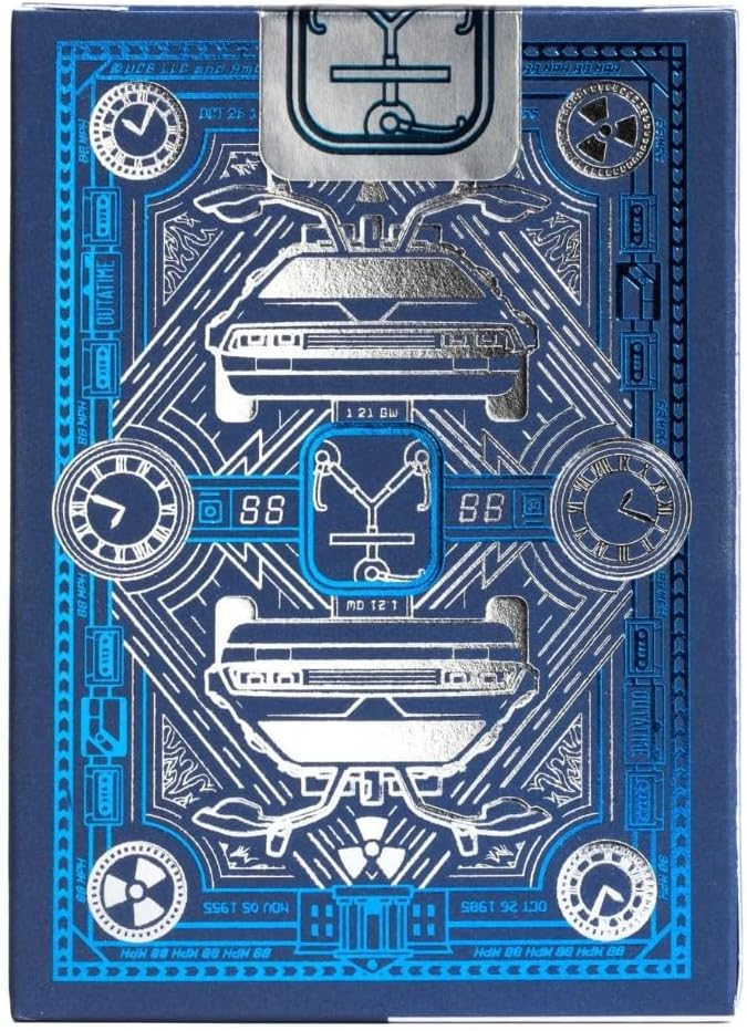 BICYCLE® Back To The Future - Baraja de Cartas Premium Edición DeLorean