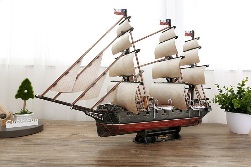 Puzzle 3D Diseño Chileno Corbeta Esmeralda de Arturo Prat