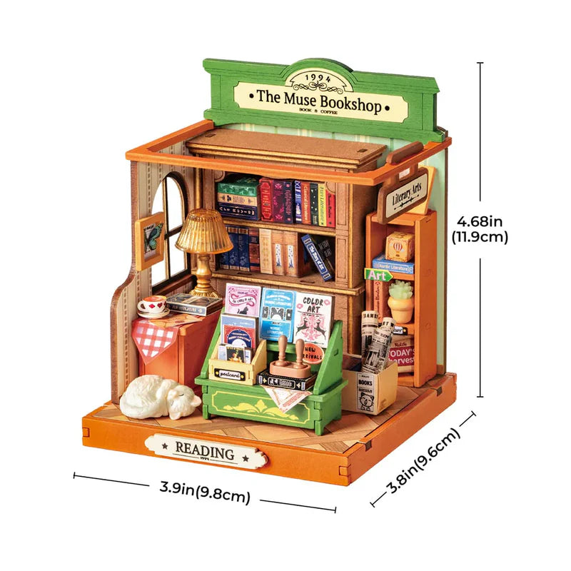 Miniatura 3D "The Muse Bookshop" - Puzzle para Armar (Robotime)
